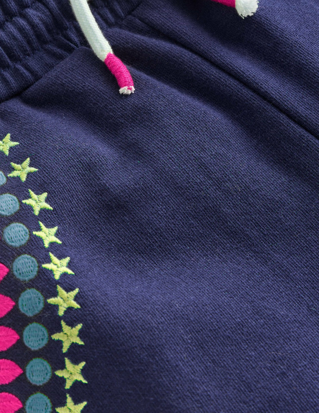 Embroidered Kick Sweatpants-College Navy Embroidery / Boden Sale
