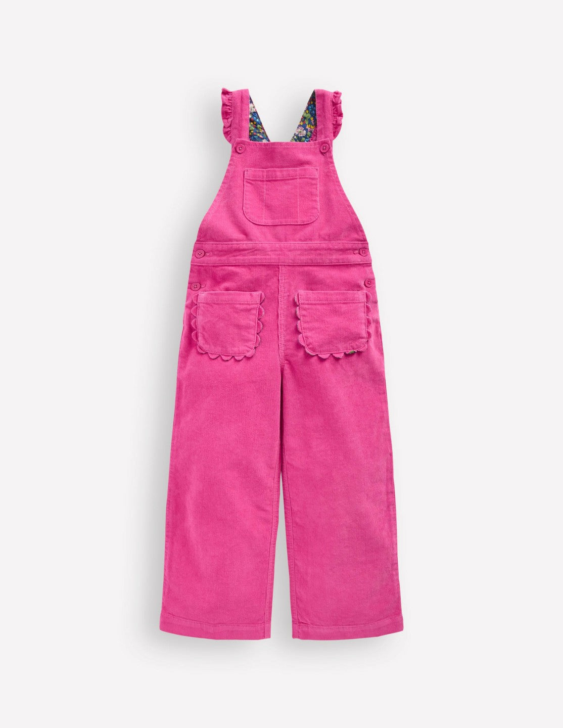 Frill Overalls-Raspberry Pink / Boden Outlet