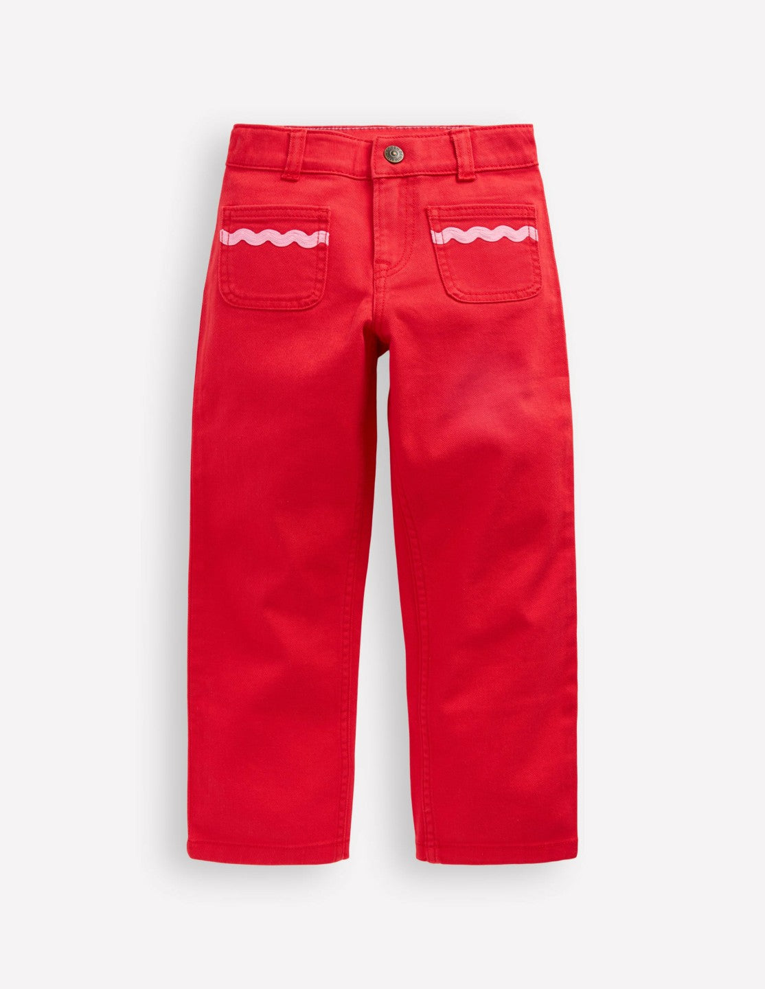 Patch Pocket Pants-Poppy Red / Boden