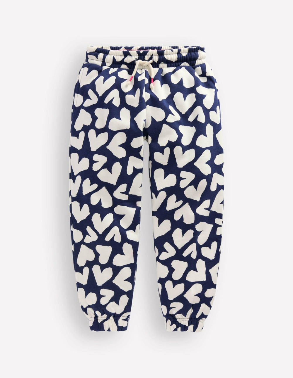 Printed Cosy Sweatpants-Navy Hearts / Boden Online