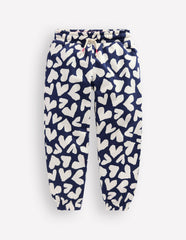 Printed Cosy Sweatpants-Navy Hearts / Boden Online
