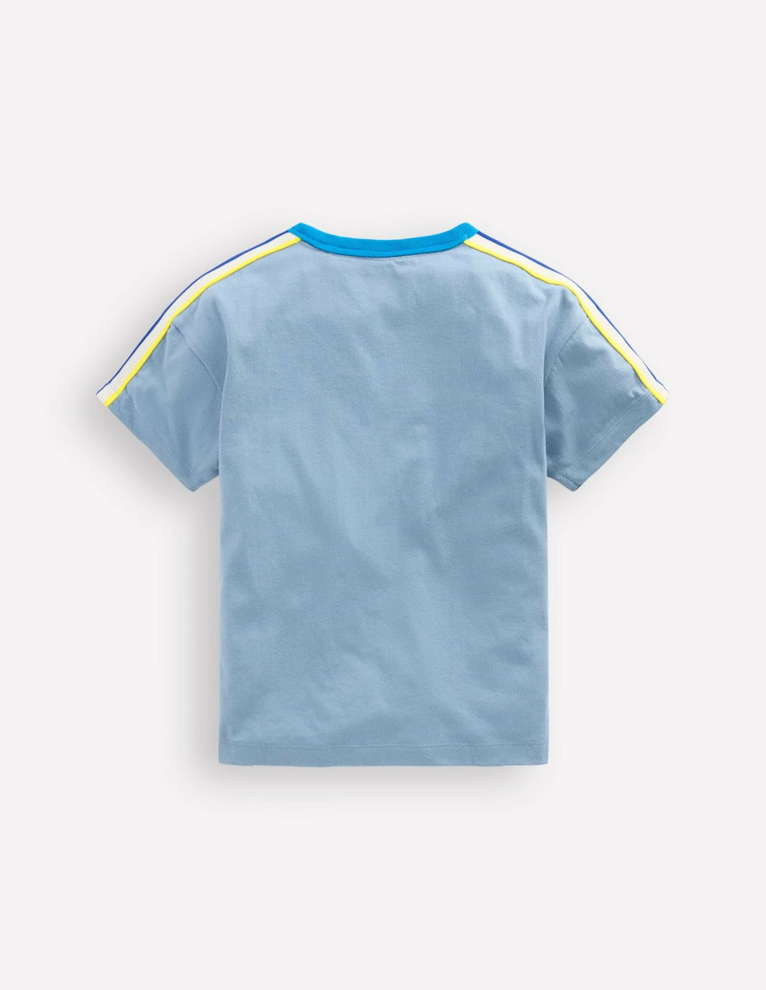 Relaxed Rainbow Tape T-shirt-Regatta Blue / Boden Outlet