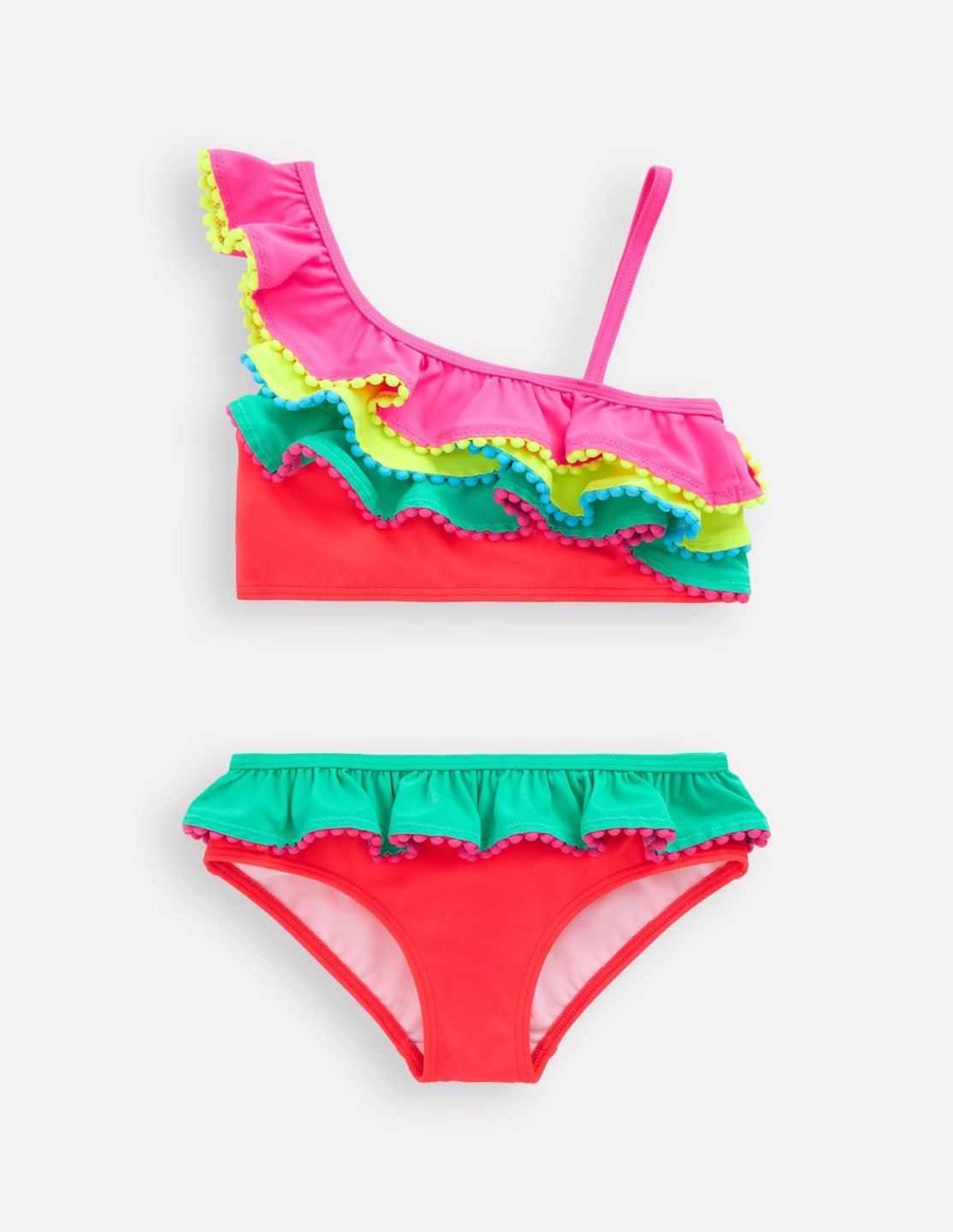Multi Frill Bikini-Colourblock / Boden Discount