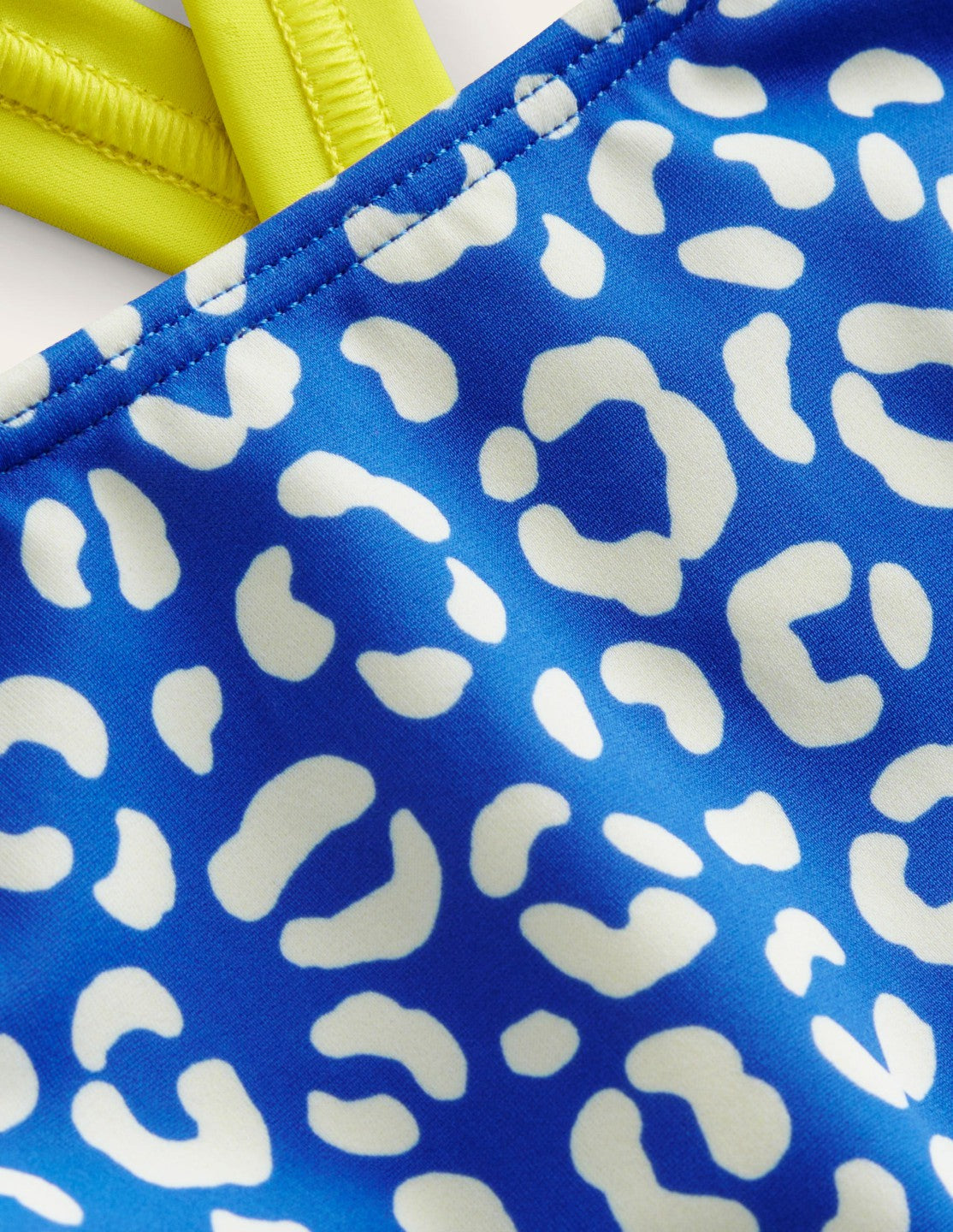 Cross Back Tankini Top-Blue Leopard / Boden Discount