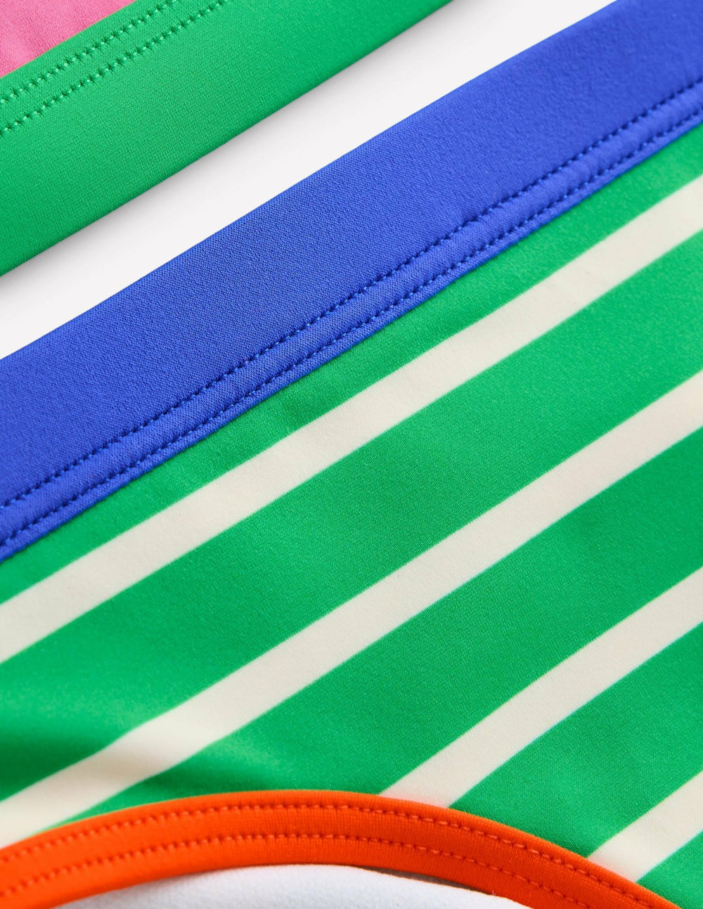 Racerback Bikini-Flamingo Pink/Pea Green Stripe / Boden us