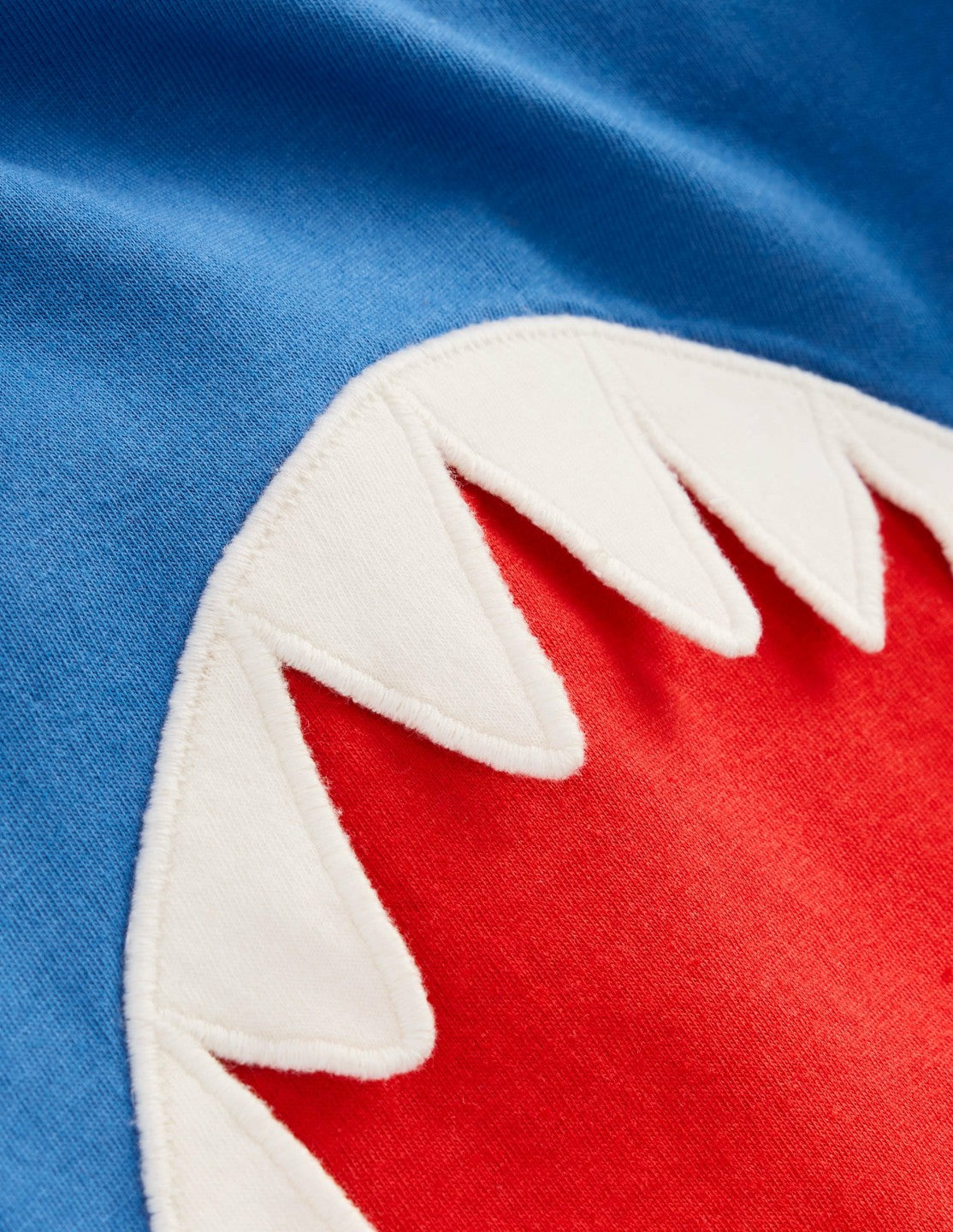 Short Sleeve Fun Appliqué Tee-Bluejay Shark / Boden Sale