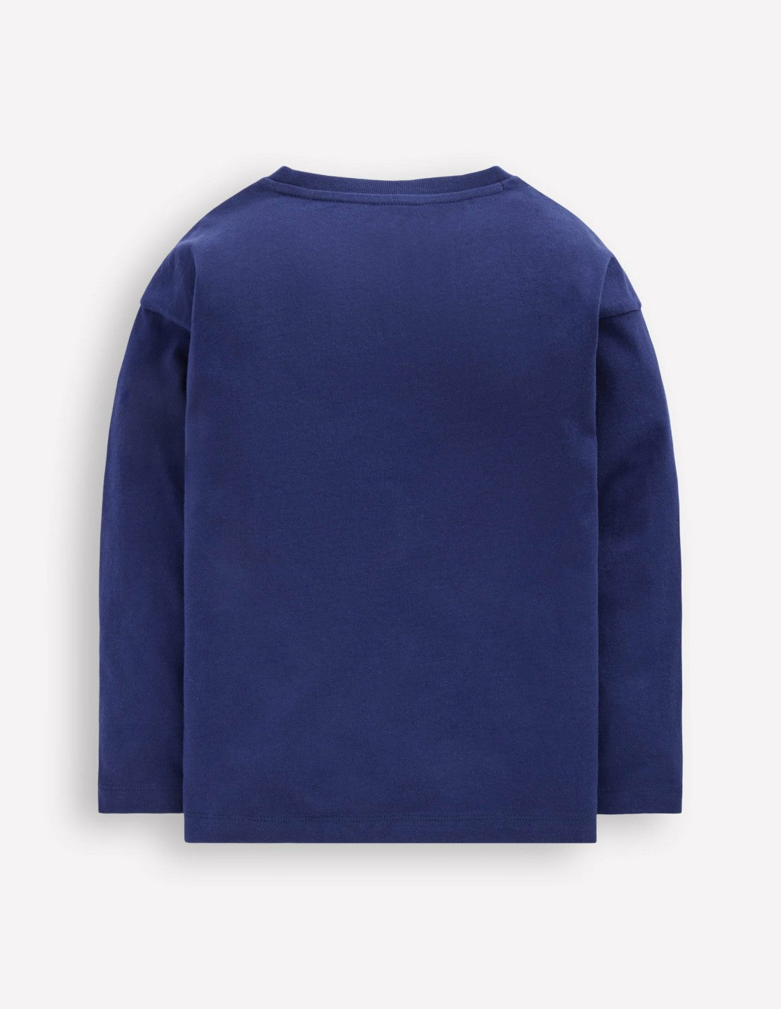 Long Sleeve Badge T-shirt-College Navy Activities / Boden Outlet