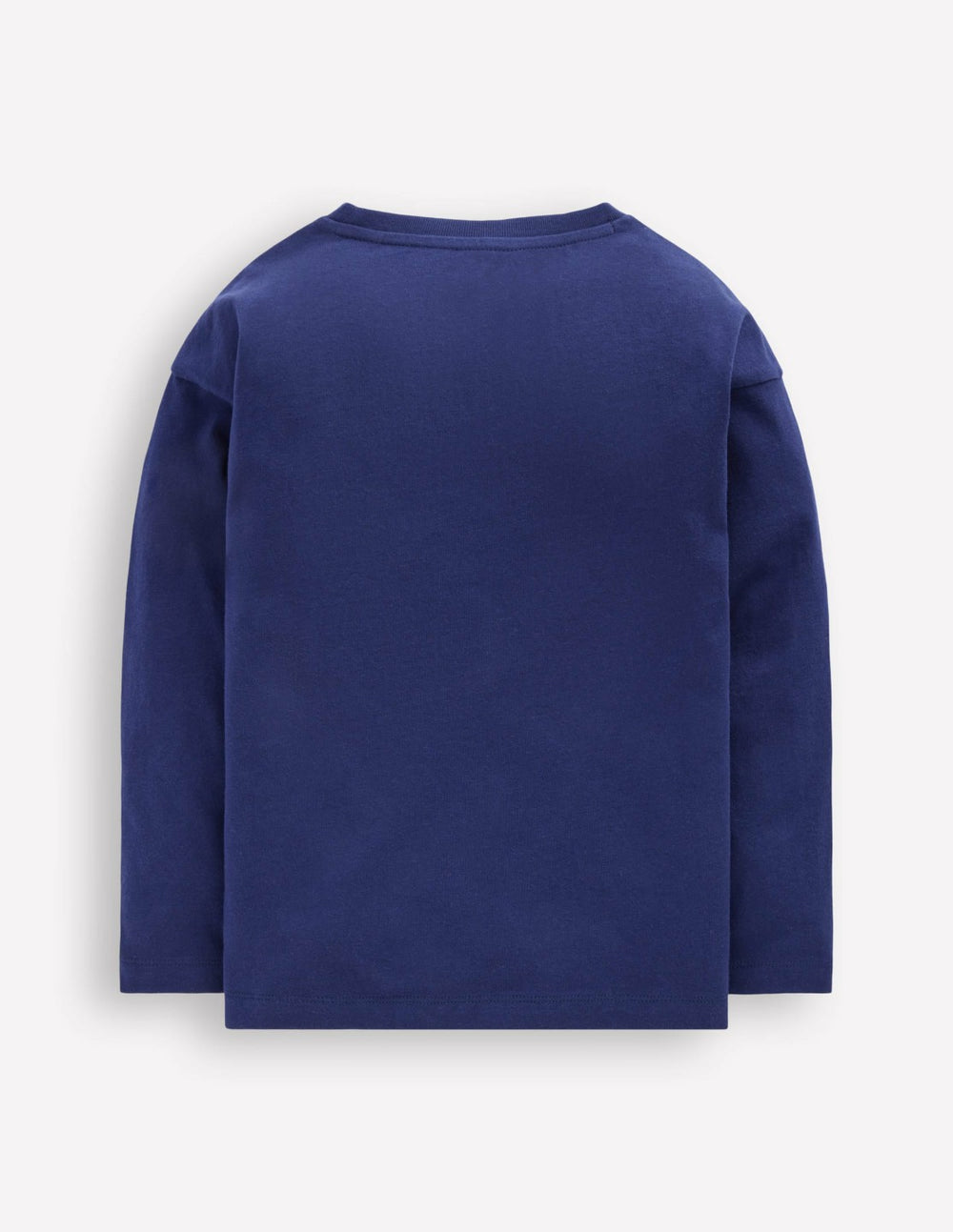 Long Sleeve Badge T-shirt-College Navy Activities / Boden Outlet