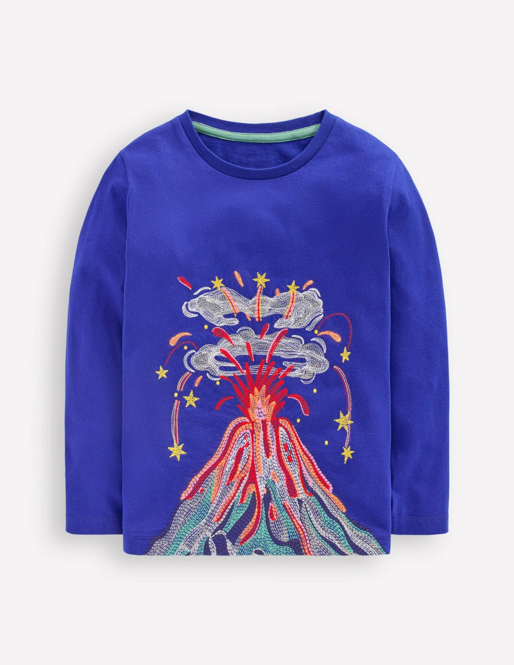 Superstitch Long Sleeve Top-Multi Volcanoes / Boden On sale