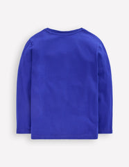 Superstitch Long Sleeve Top-Multi Volcanoes / Boden On sale
