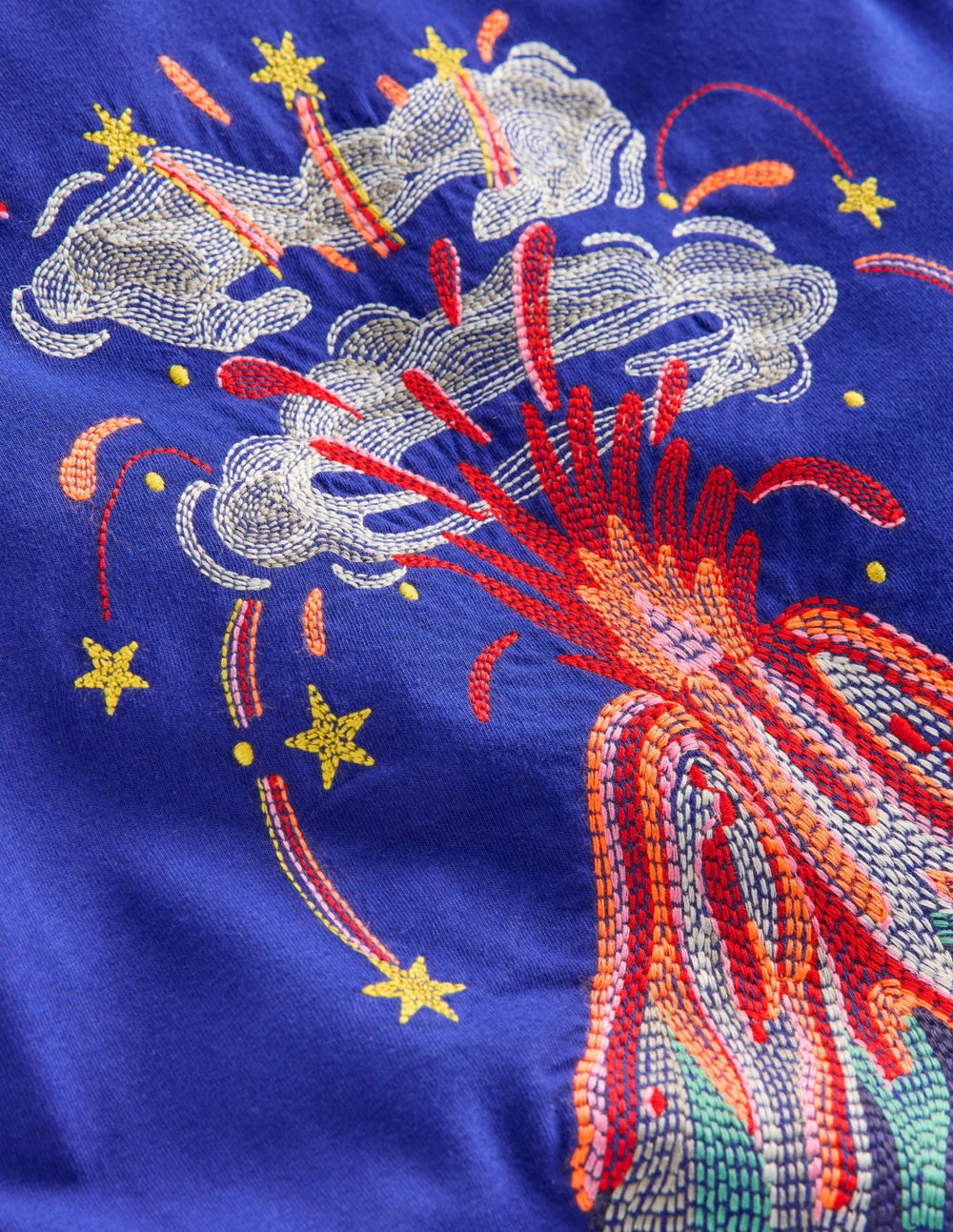 Superstitch Long Sleeve Top-Multi Volcanoes / Boden On sale