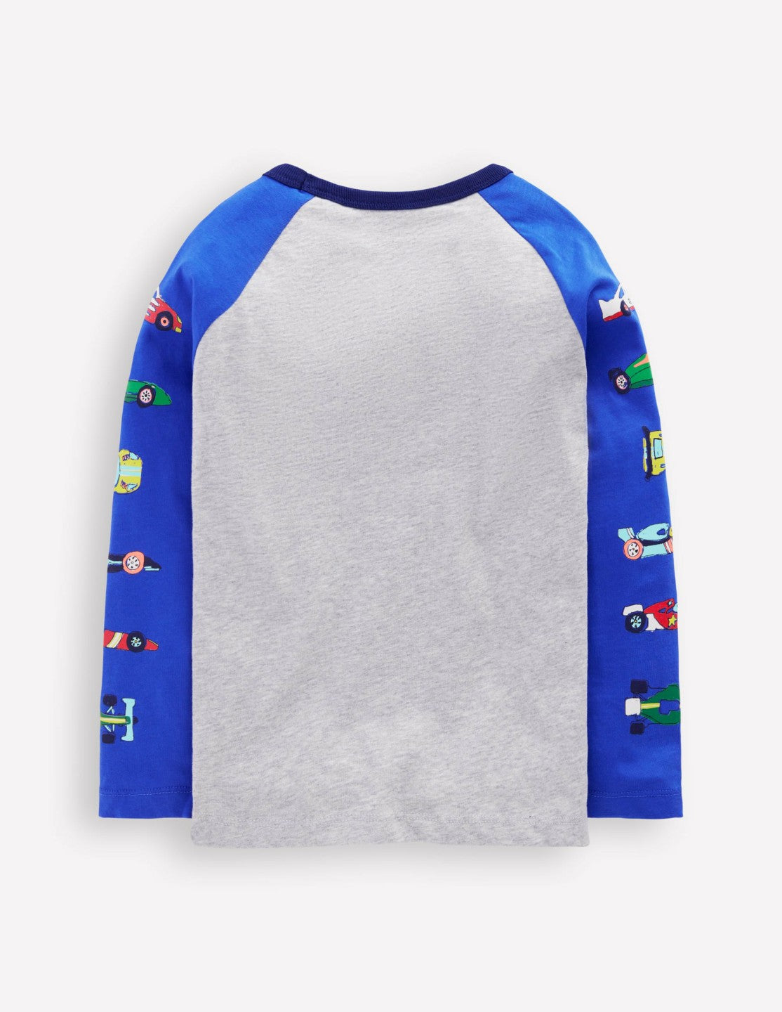 Printed Sleeve Raglan T-shirt-Racing Cars / Boden Sale