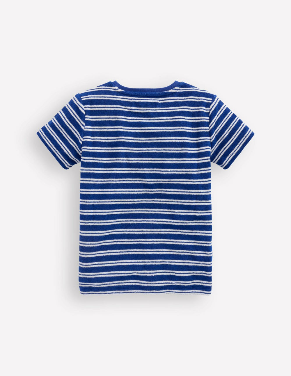 Short Sleeve Towelling T-shirt-Sapphire Blue/Ivory / Boden Discount