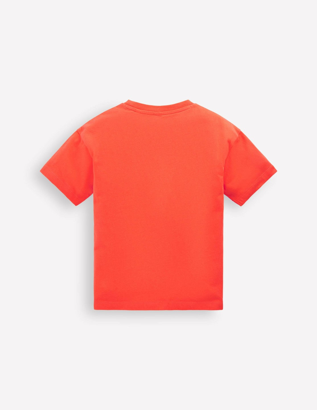 Short Sleeve Badge T-shirt-Coral Orange Dinos / Boden On sale