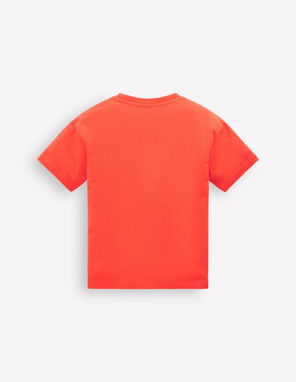 Short Sleeve Badge T-shirt-Coral Orange Dinos / Boden On sale