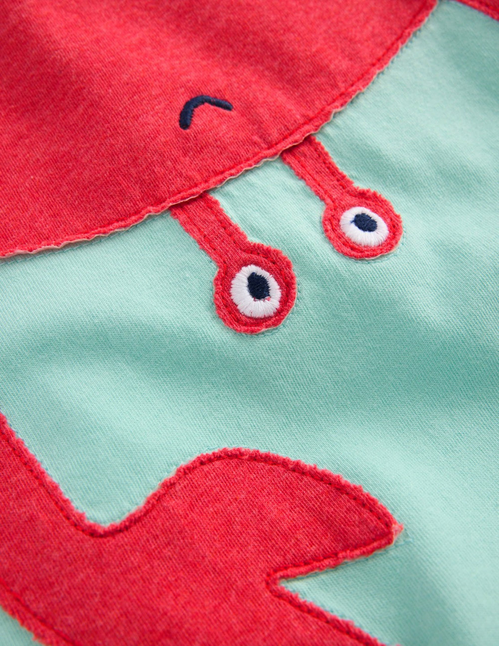 Short Sleeve Fun Appliqué Tee-Spearmint Crab / Boden Outlet