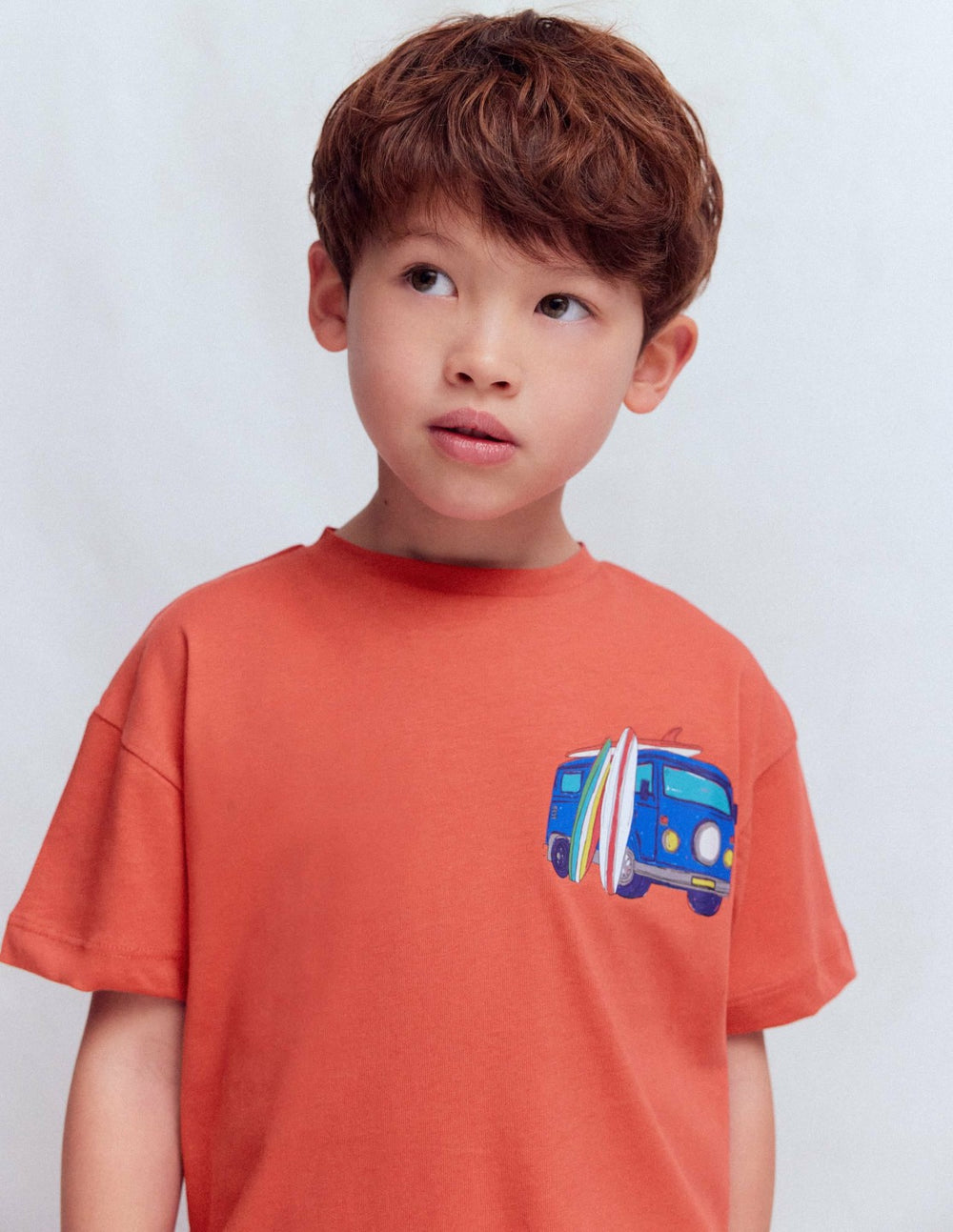 Front & Back Graphic T-shirt-Burnt Sienna Camper Van / Boden On sale