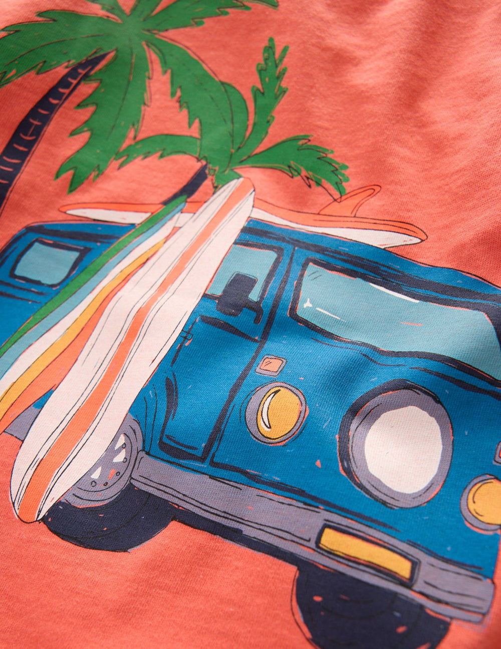 Front & Back Graphic T-shirt-Burnt Sienna Camper Van / Boden On sale