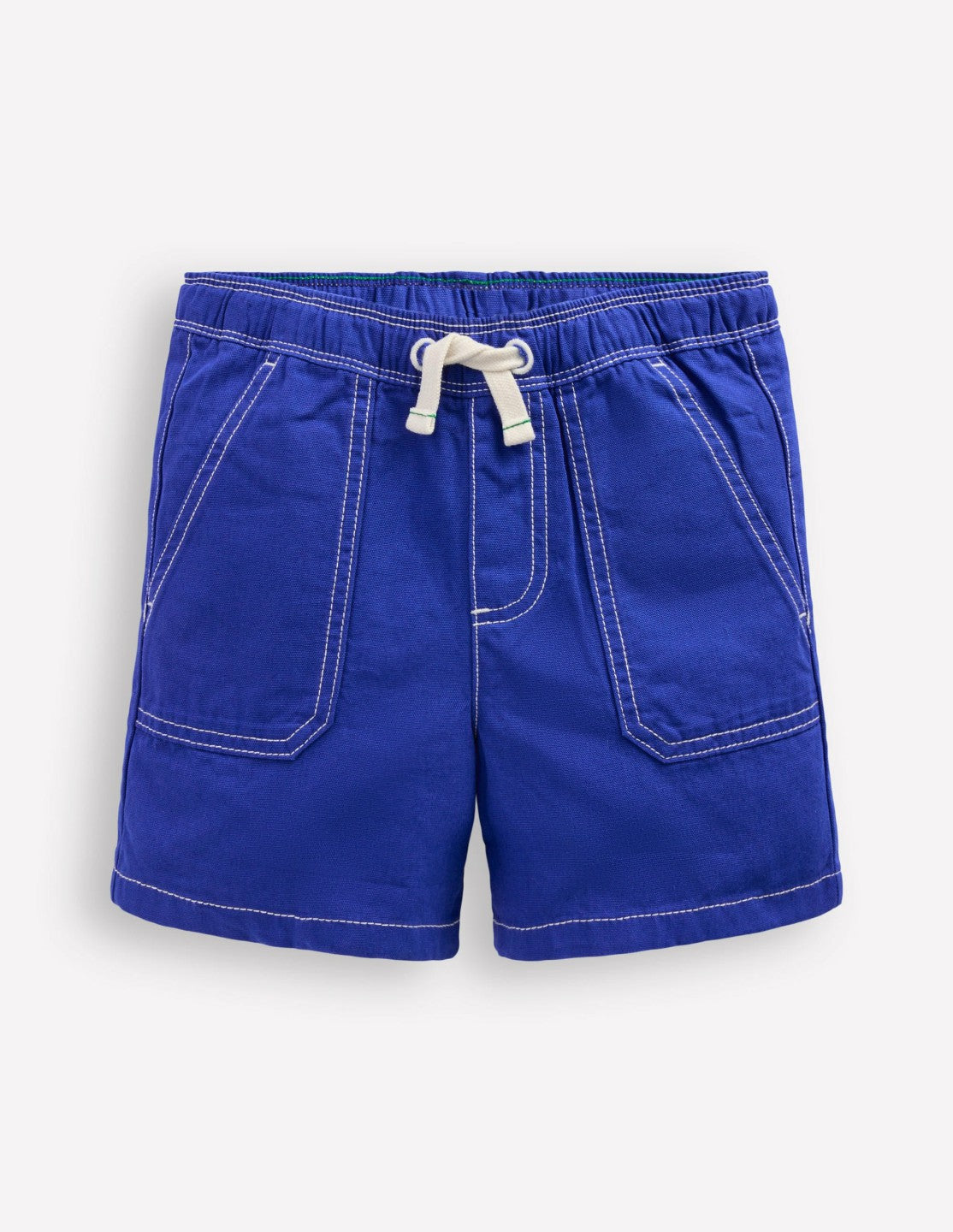 Pull-On Cotton Shorts-Bright Blue / Boden Discount