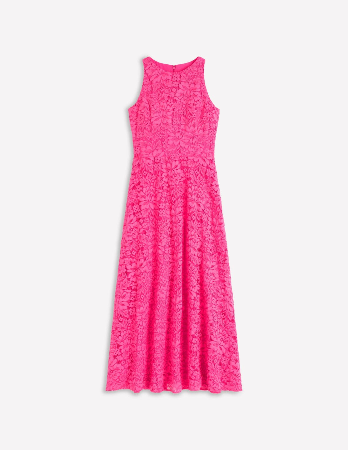 Silvia Boned Bodice Maxi Dress-Pink Punch Lace / Boden