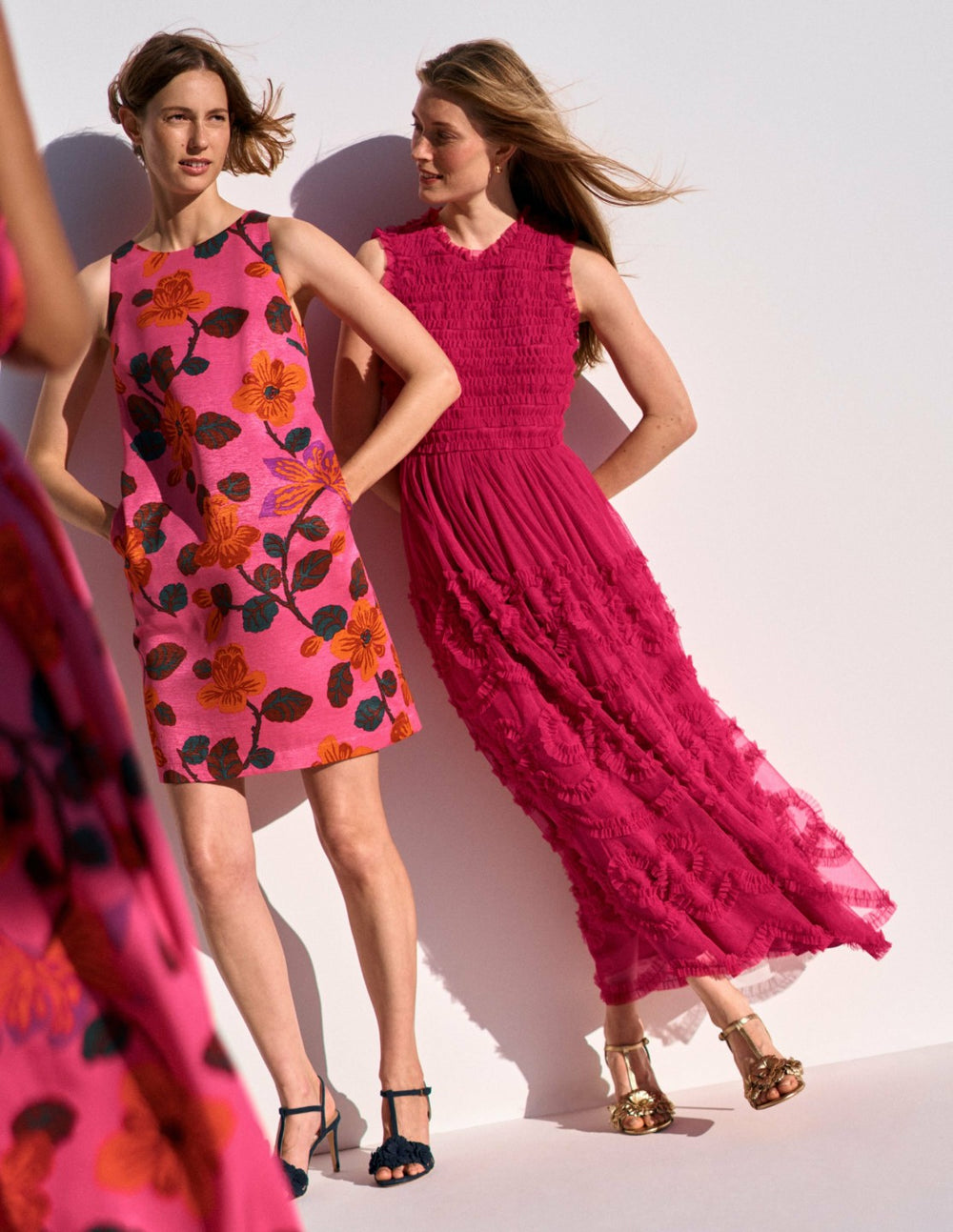 Tulle Bow Party Dress-Vibrant Pink / Boden Online