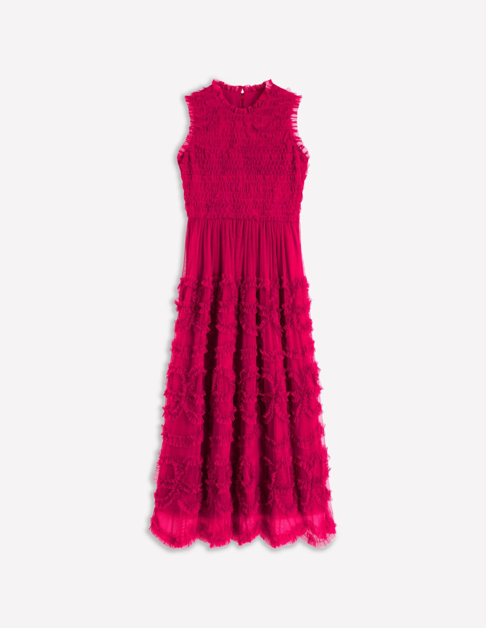 Tulle Bow Party Dress-Vibrant Pink / Boden Online