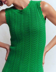 Stella Maxi Crochet Dress-Shamrock Green / Boden Outlet