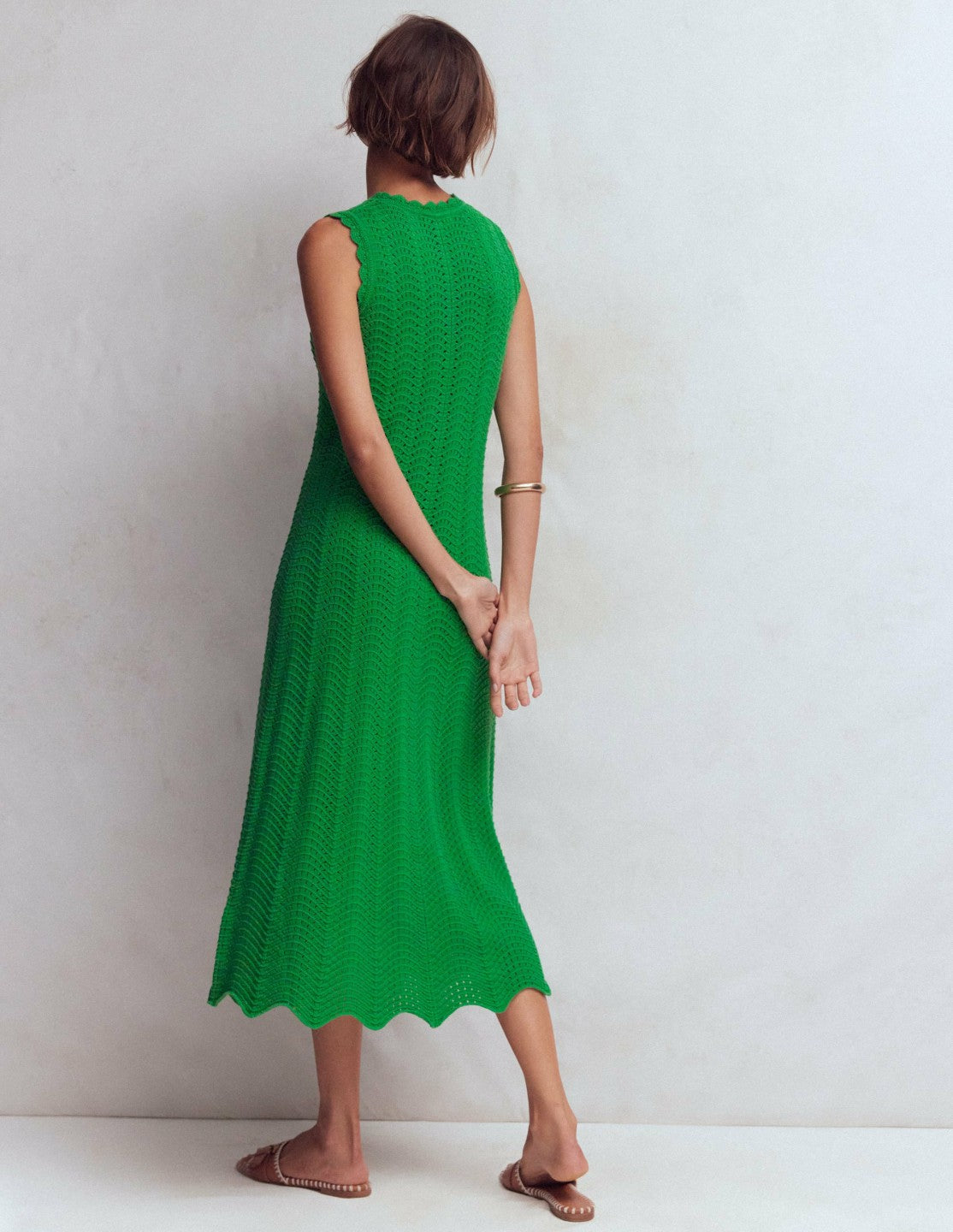Stella Maxi Crochet Dress-Shamrock Green / Boden Outlet