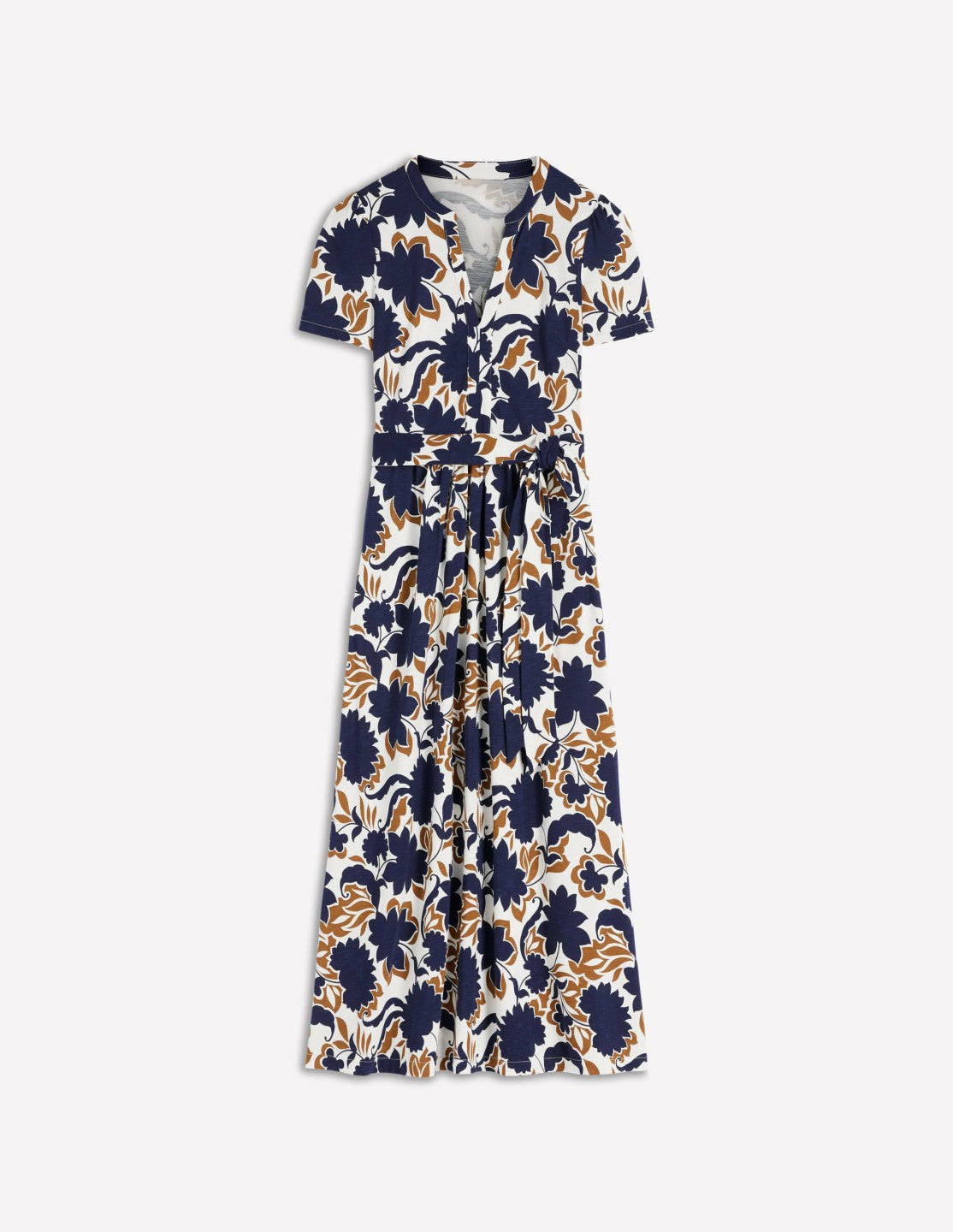 Naomi Jersey Midi Dress-French Navy, Shadow Blossom / Boden On sale