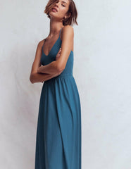 Cross Back Jersey Dress-Tourmaline Blue / Boden us