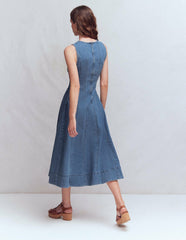 Annet Denim Midi Dress-Mid Vintage / Boden Sale