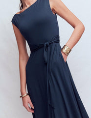 Tamsin Jersey Midi Dress-Navy / Boden Online