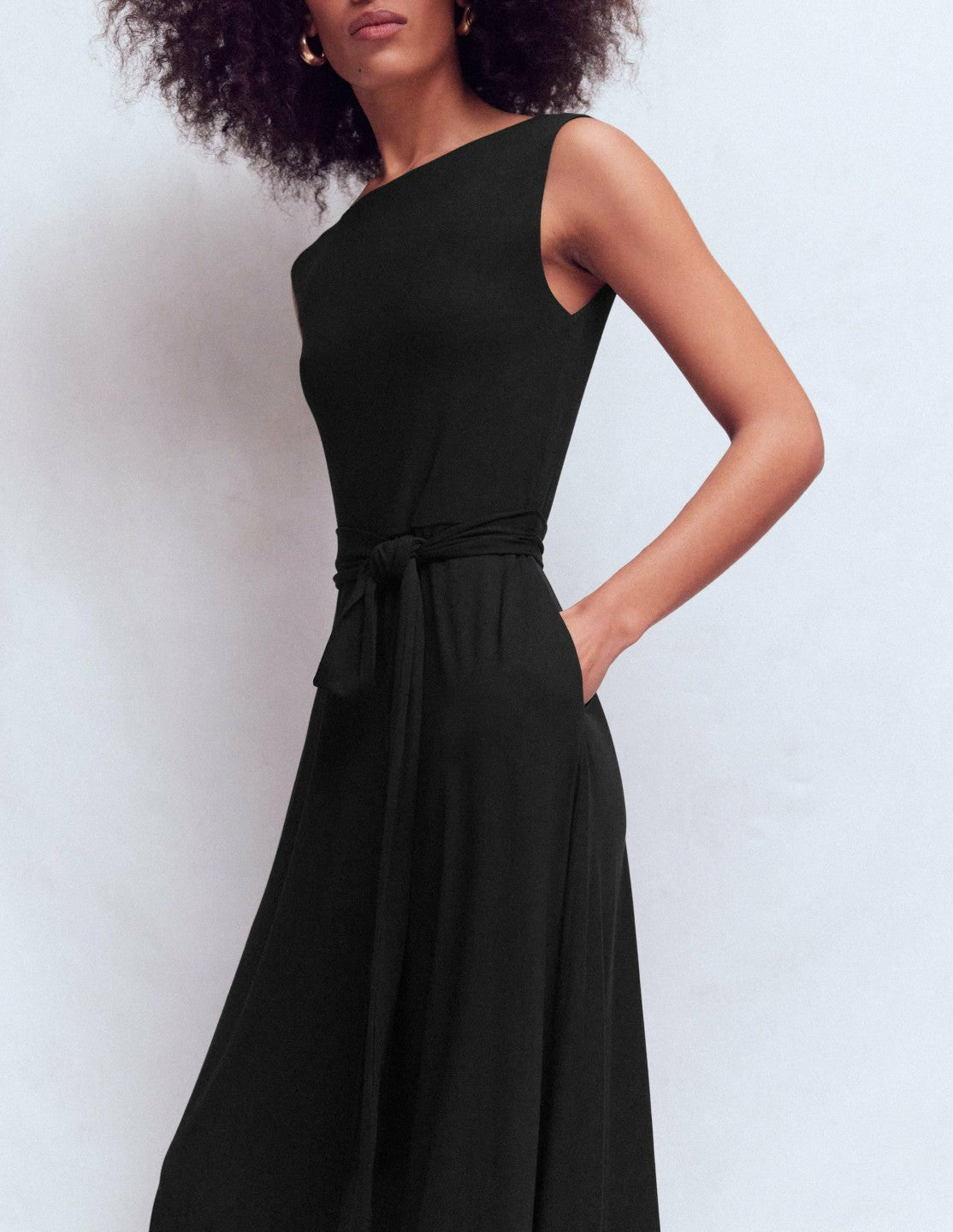 Tamsin Jersey Midi Dress-Black / Boden us