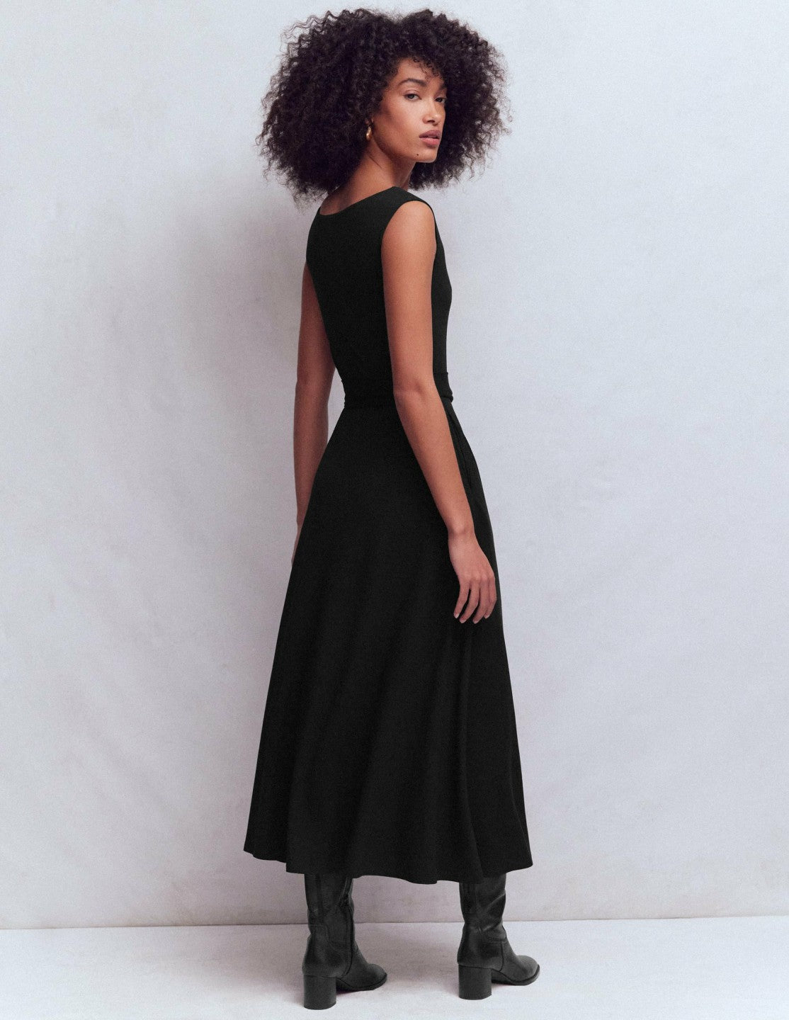 Tamsin Jersey Midi Dress-Black / Boden us