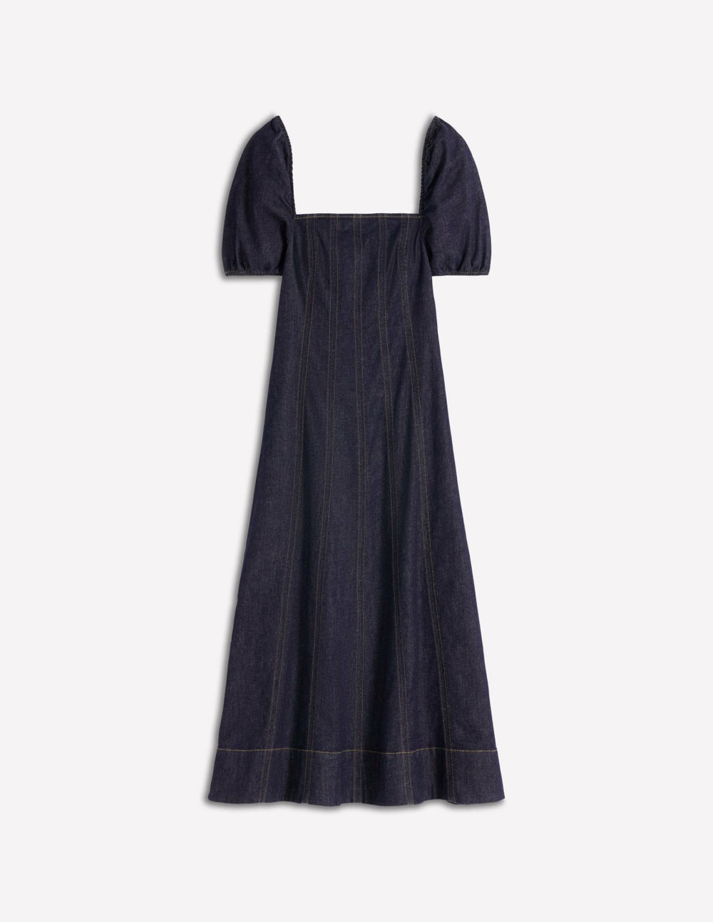 Puff Sleeve Denim Dress-Indigo / Boden On sale