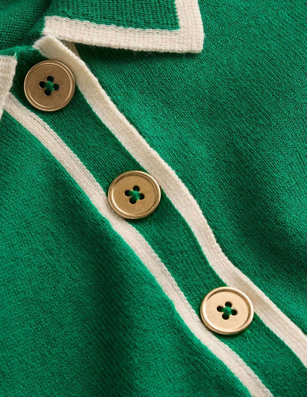 Collared Knitted Midi Dress-Fresh Green / Boden Outlet