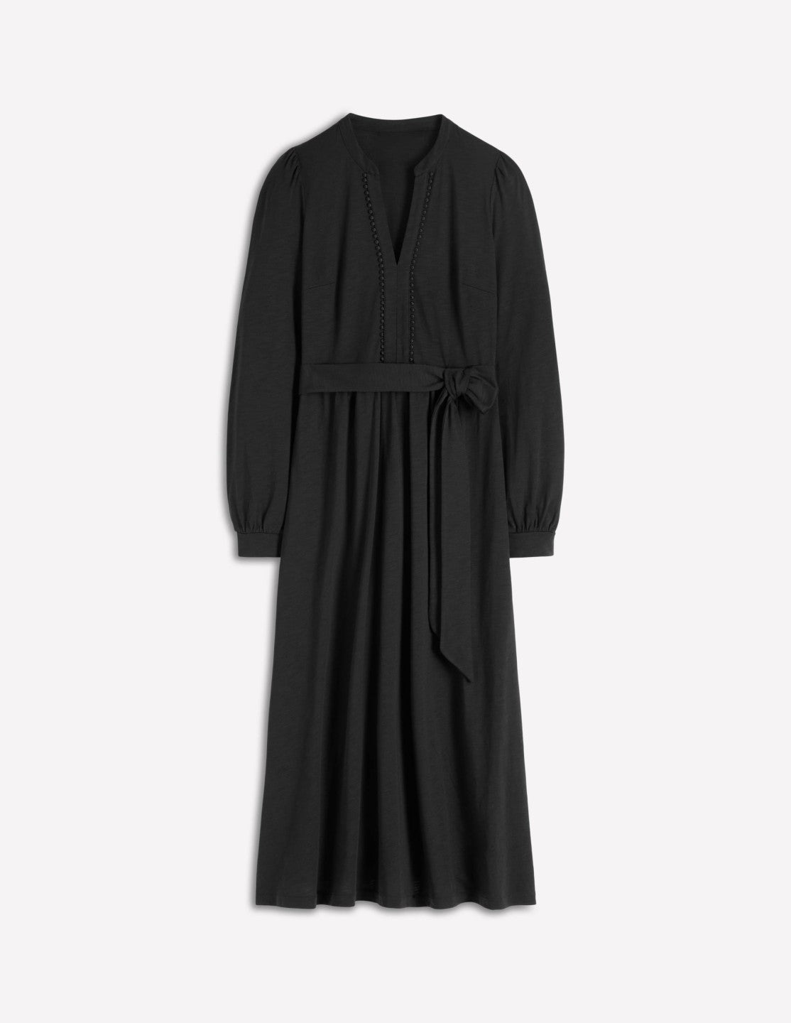 Naomi Long Sleeve Jersey Dress-Black / Boden us