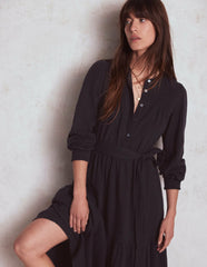 Cecily Double Cloth Midi Dress-Midnight Blue / Boden Sale