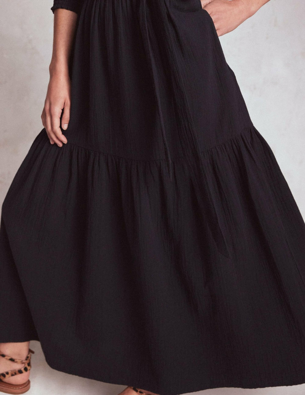 Cecily Double Cloth Midi Dress-Midnight Blue / Boden Sale