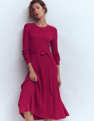 Isobel Knitted Midi Dress-Pomegranate / Boden us
