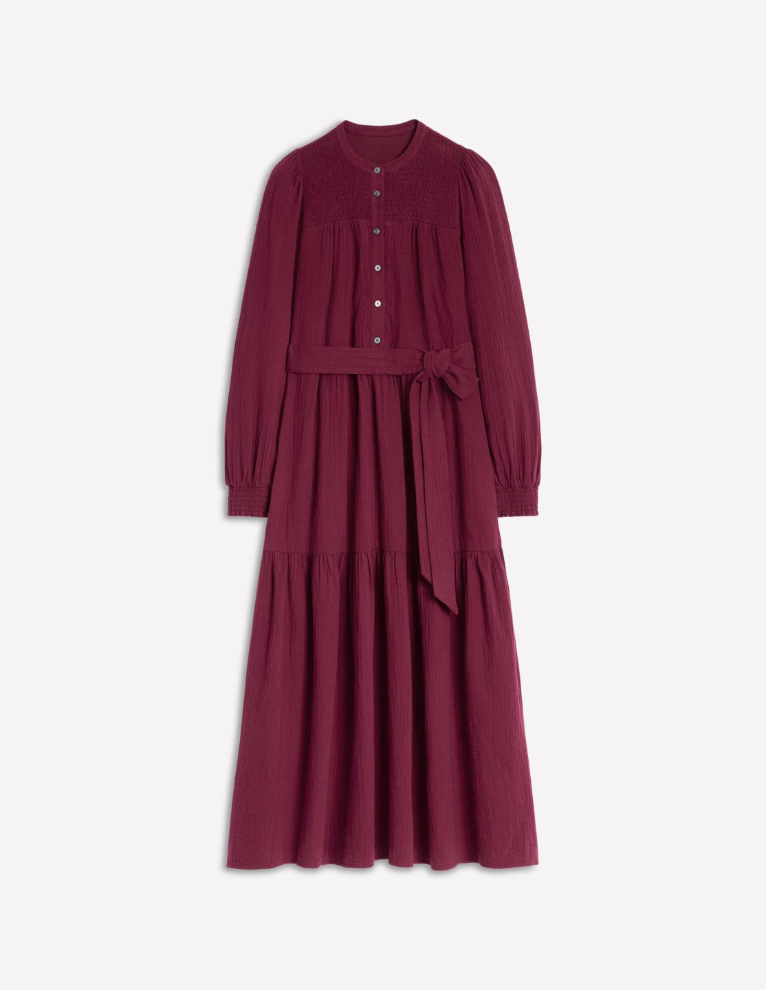 Cecily Double Cloth Midi Dress-Deep Wisteria / Boden