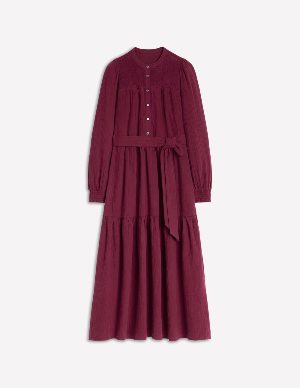 Cecily Double Cloth Midi Dress-Deep Wisteria / Boden