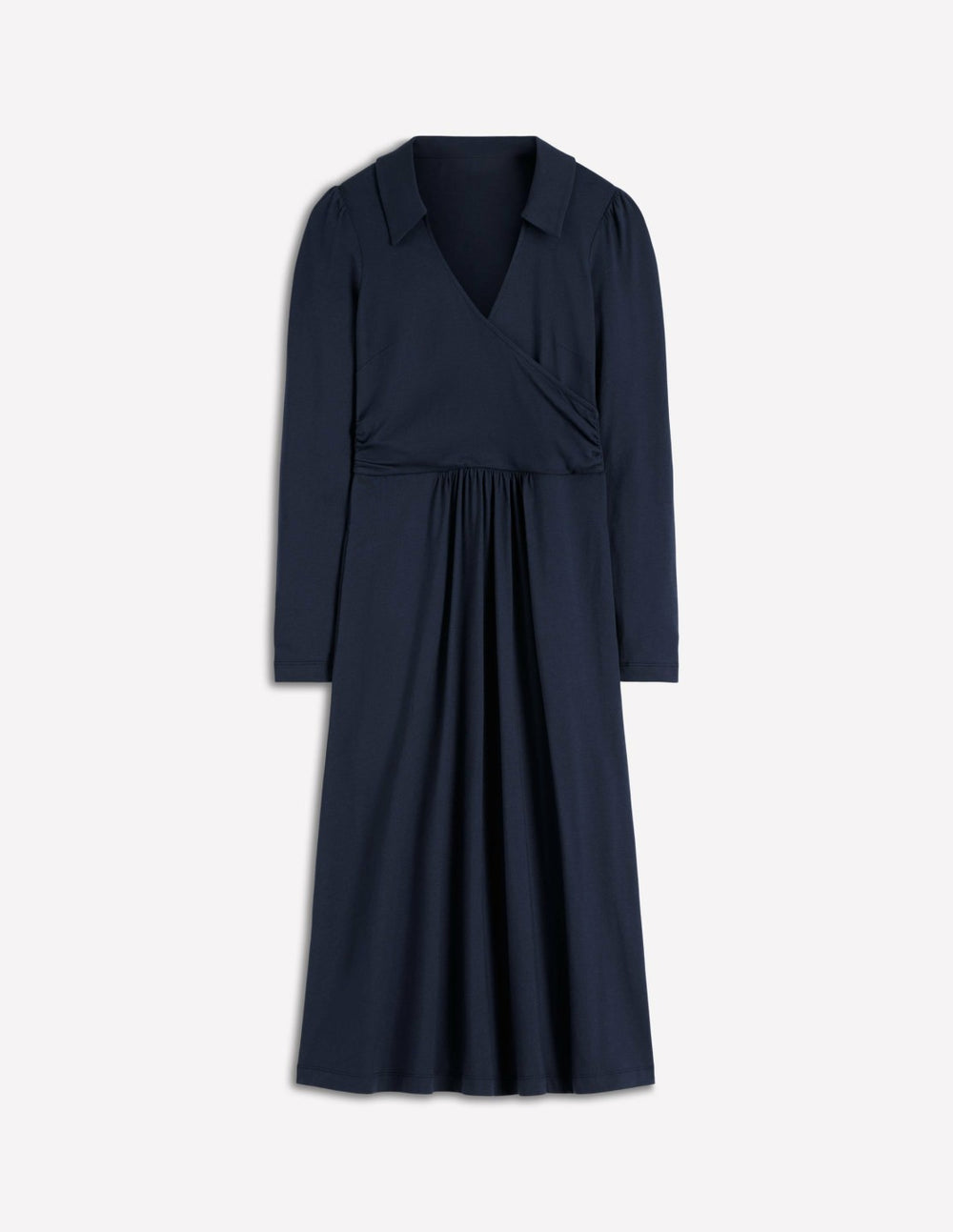 Carla Jersey Wrap Dress-Navy / Boden