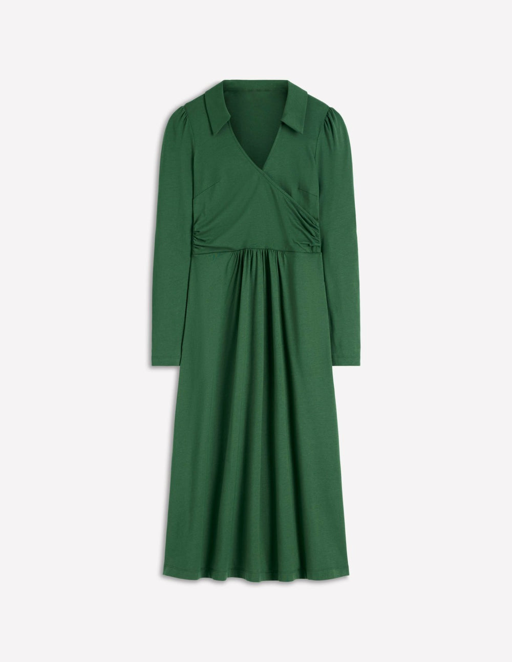 Carla Jersey Wrap Dress-Hunter Green / Boden On sale