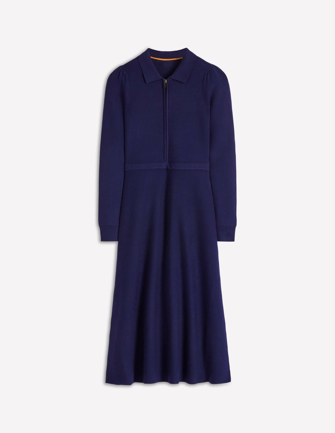 Fiona Zip Front Knitted Dress-Navy / Boden us