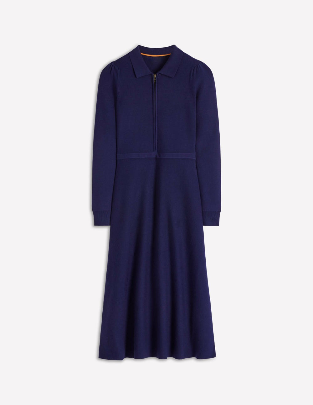 Fiona Zip Front Knitted Dress-Navy / Boden us