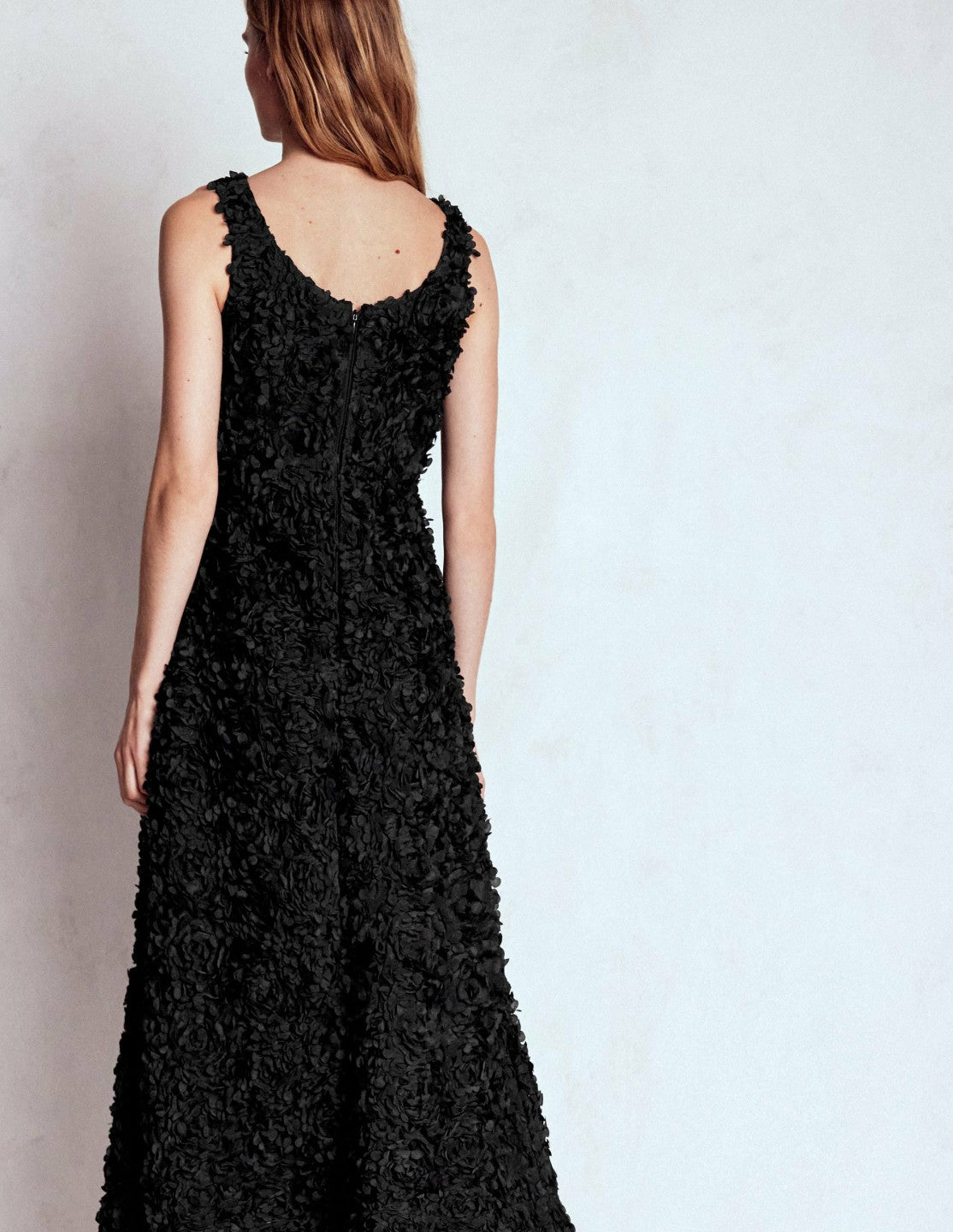 Scoop Back Fit and Flare Dress-Black / Boden Discount