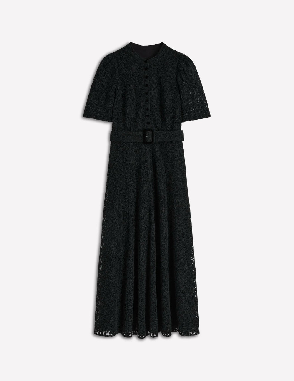 Kate Puff Sleeve Lace Dress-Black / Boden