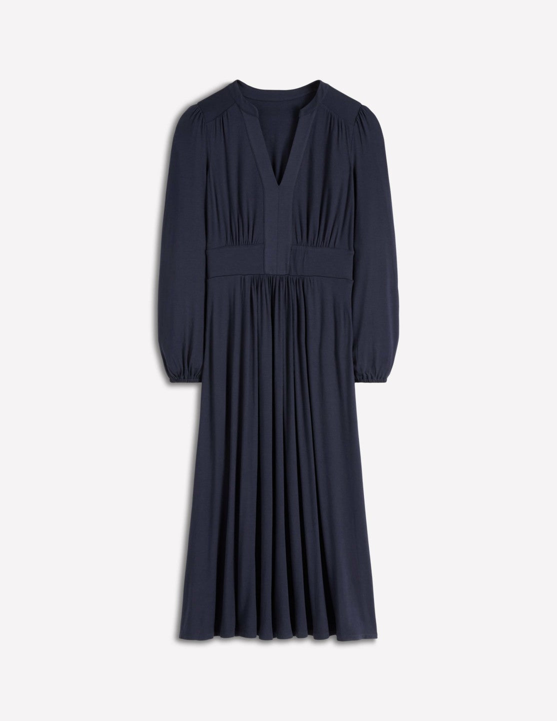 Lily Long Sleeve Midi Dress-Navy / Boden Outlet