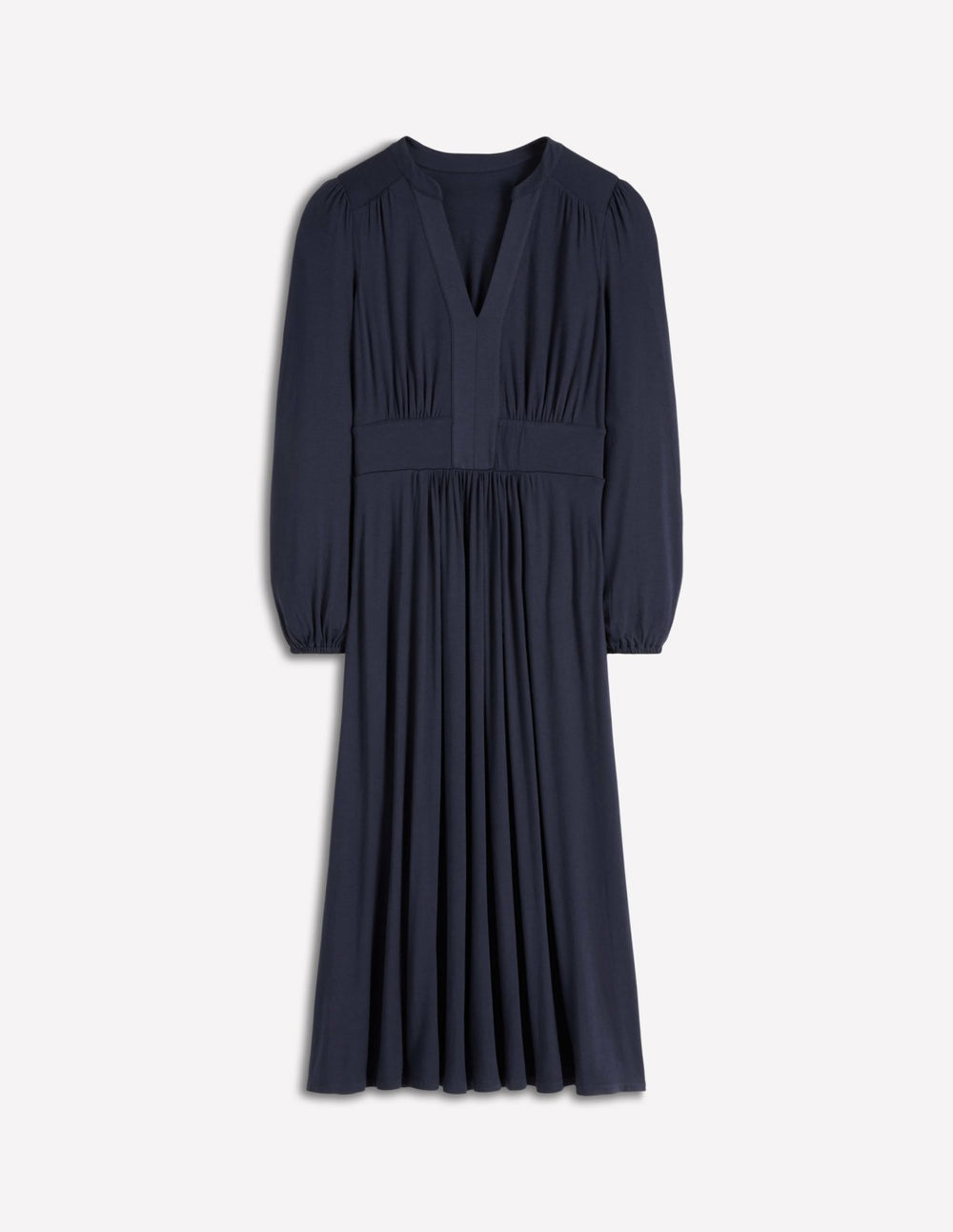 Lily Long Sleeve Midi Dress-Navy / Boden Outlet